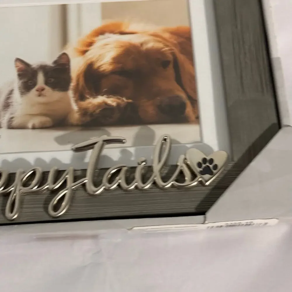 Malden Congratulations Friends Pet Picture Frame Silver Paw Print 5X7 or 4x6
